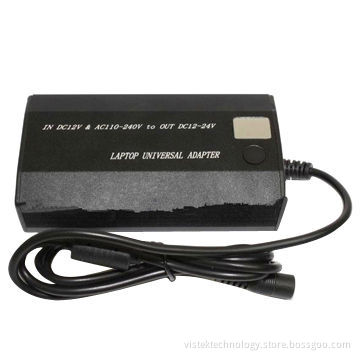 In DC12V&AC110-240V to Out DC 12-24V Laptop Universal Adapter